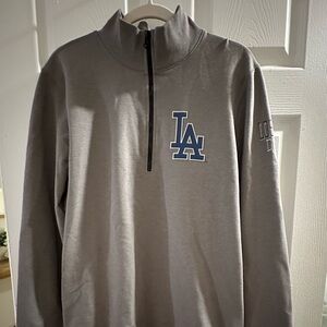 47 Brand Gray Quarter-Zip Pullover